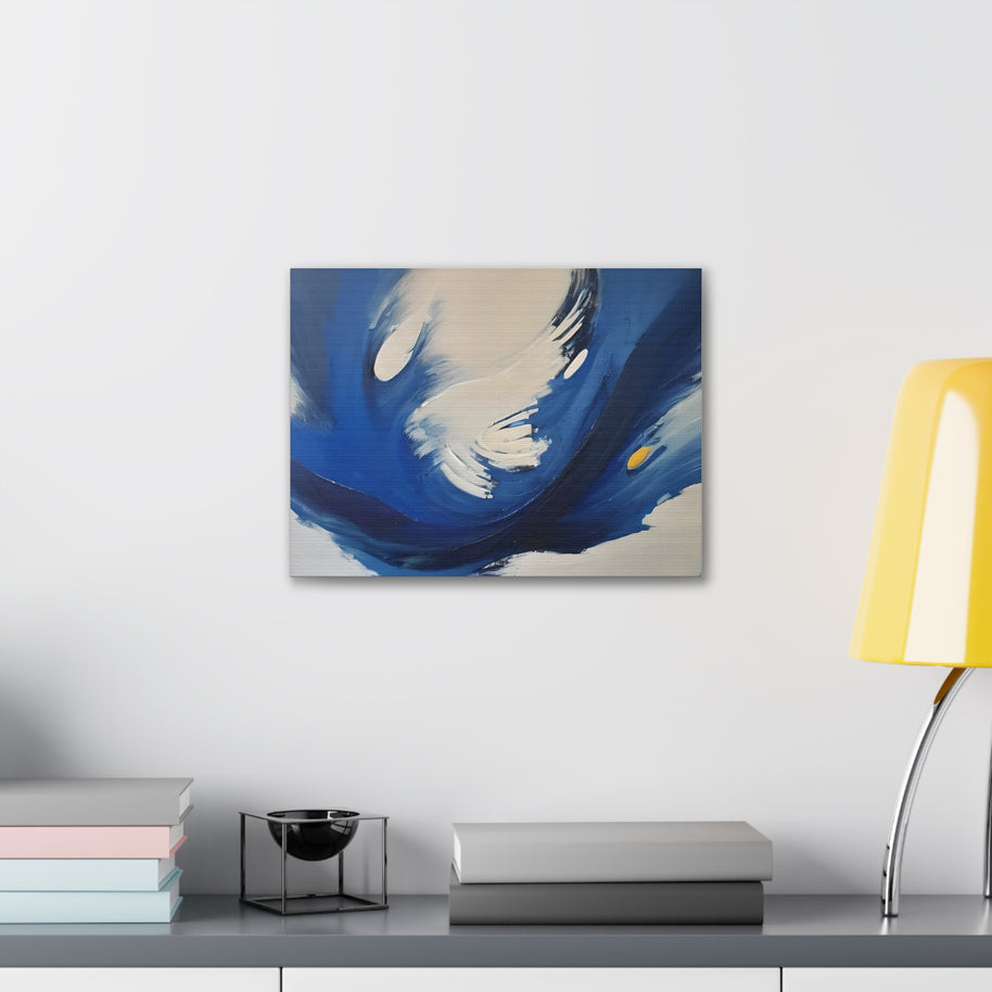 Blue Abstract Canvas Wall Art