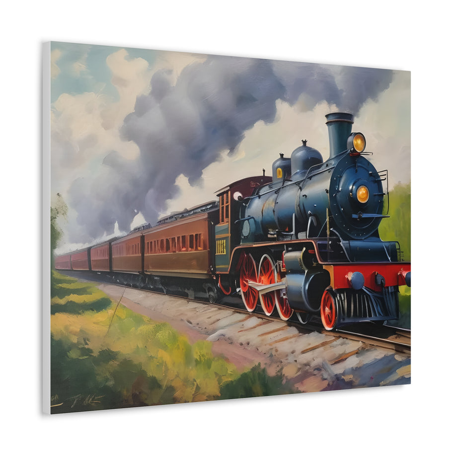 Steam Locomotive Canvas Wall Art