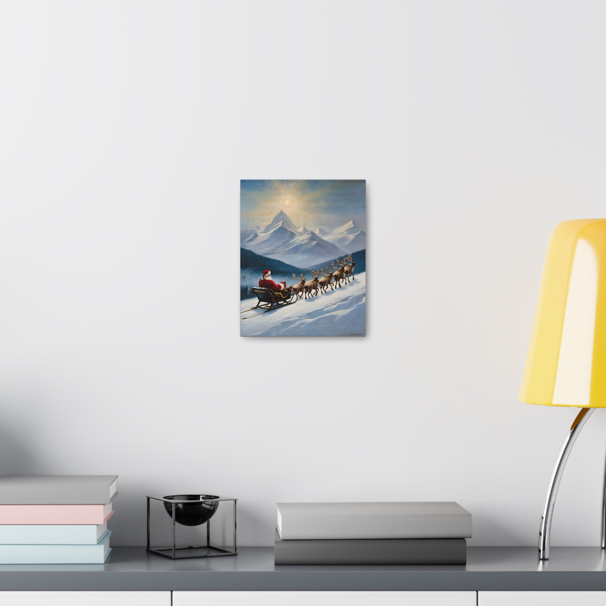 Christmas Canvas Wall Art Santa