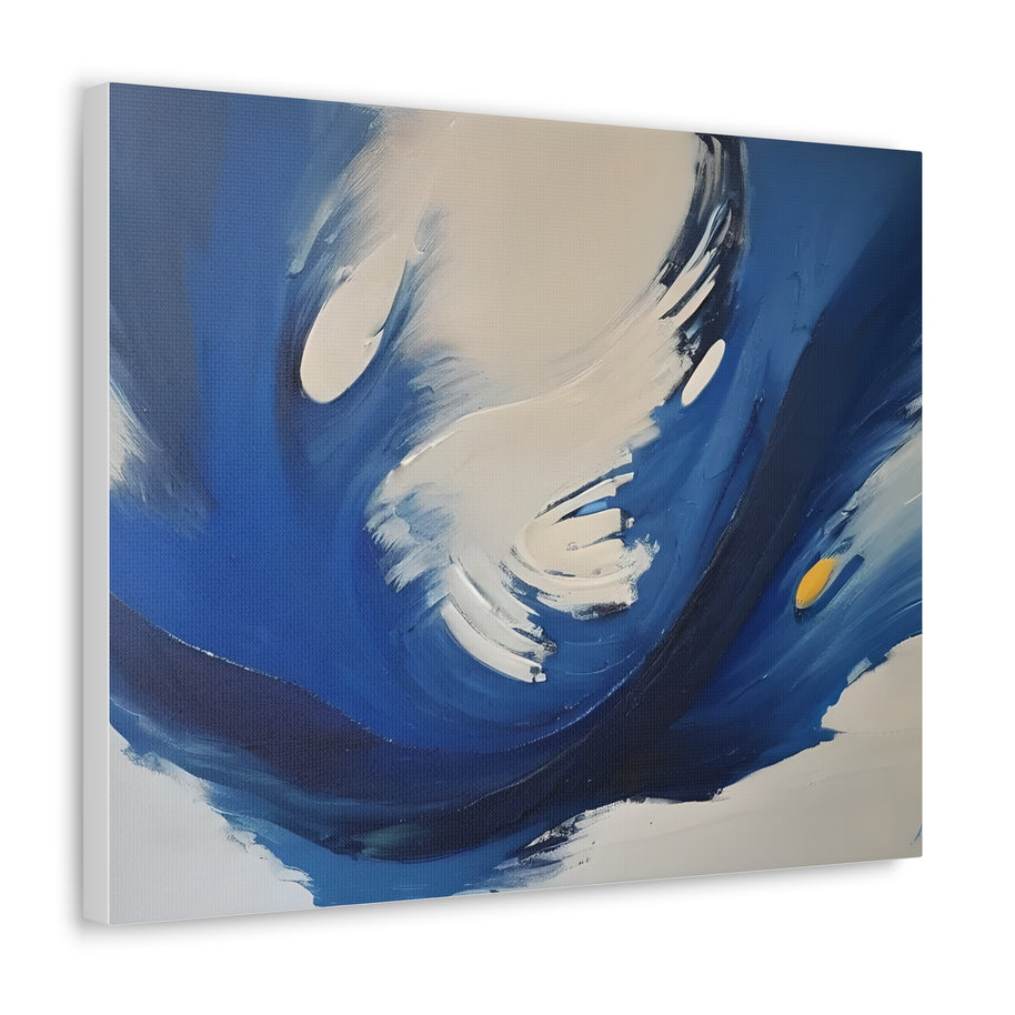Blue Abstract Canvas Wall Art