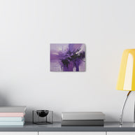 Canvas Wall Art Large Purple Abstract