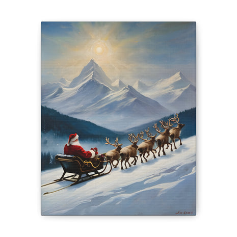 Christmas Canvas Wall Art Santa