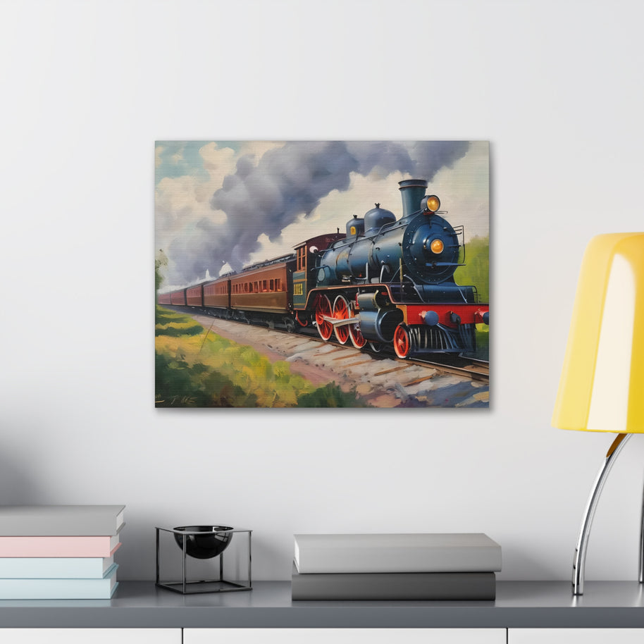 Steam Locomotive Canvas Wall Art