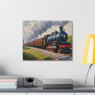 Steam Locomotive Canvas Wall Art