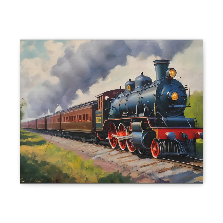 Steam Locomotive Canvas Wall Art