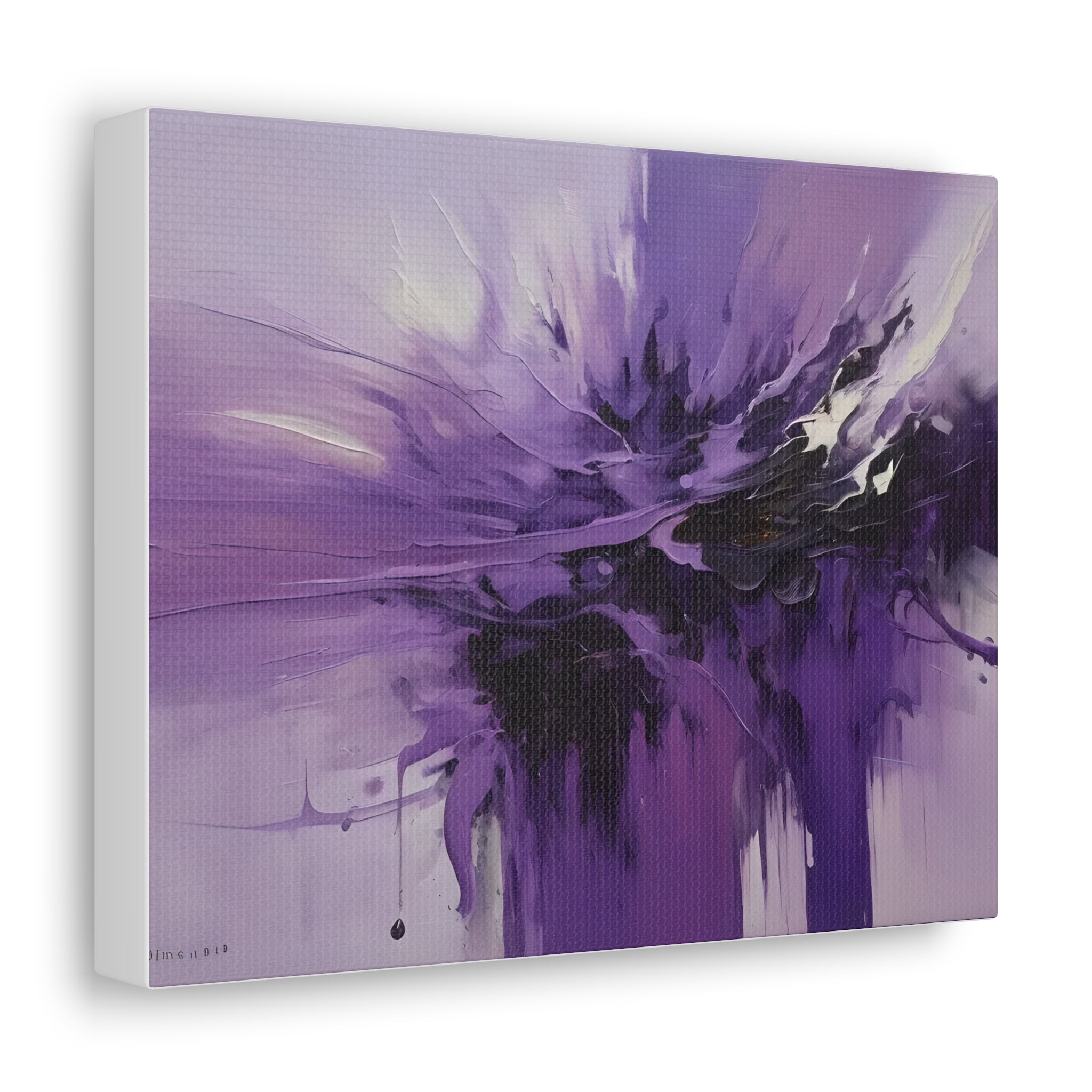 Canvas Wall Art Large Purple Abstract
